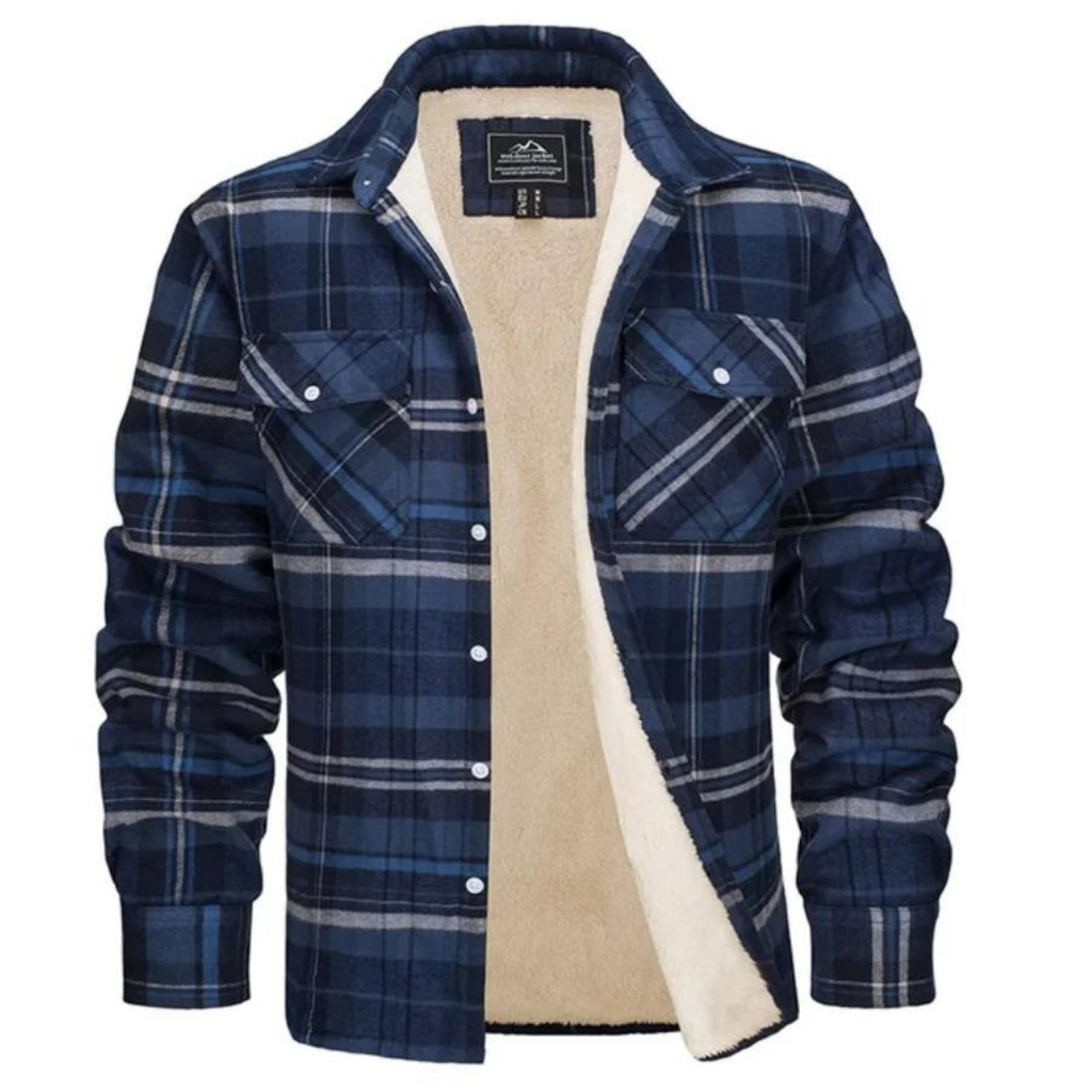 Mason™ | Chaqueta de invierno de cuadros con forro sherpa