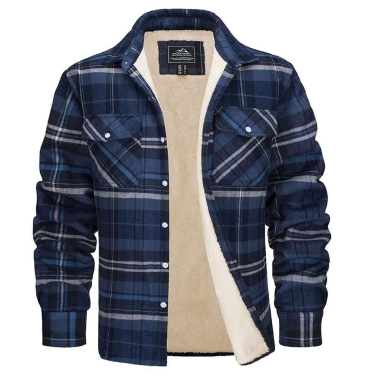 Mason™ | Chaqueta de invierno de cuadros con forro sherpa