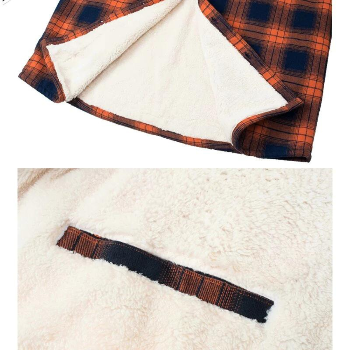 Mason™ | Chaqueta de invierno de cuadros con forro sherpa