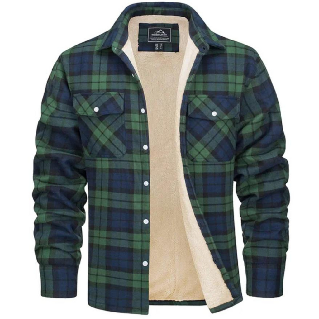 Mason™ | Chaqueta de invierno de cuadros con forro sherpa