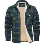 Mason™ | Chaqueta de invierno de cuadros con forro sherpa