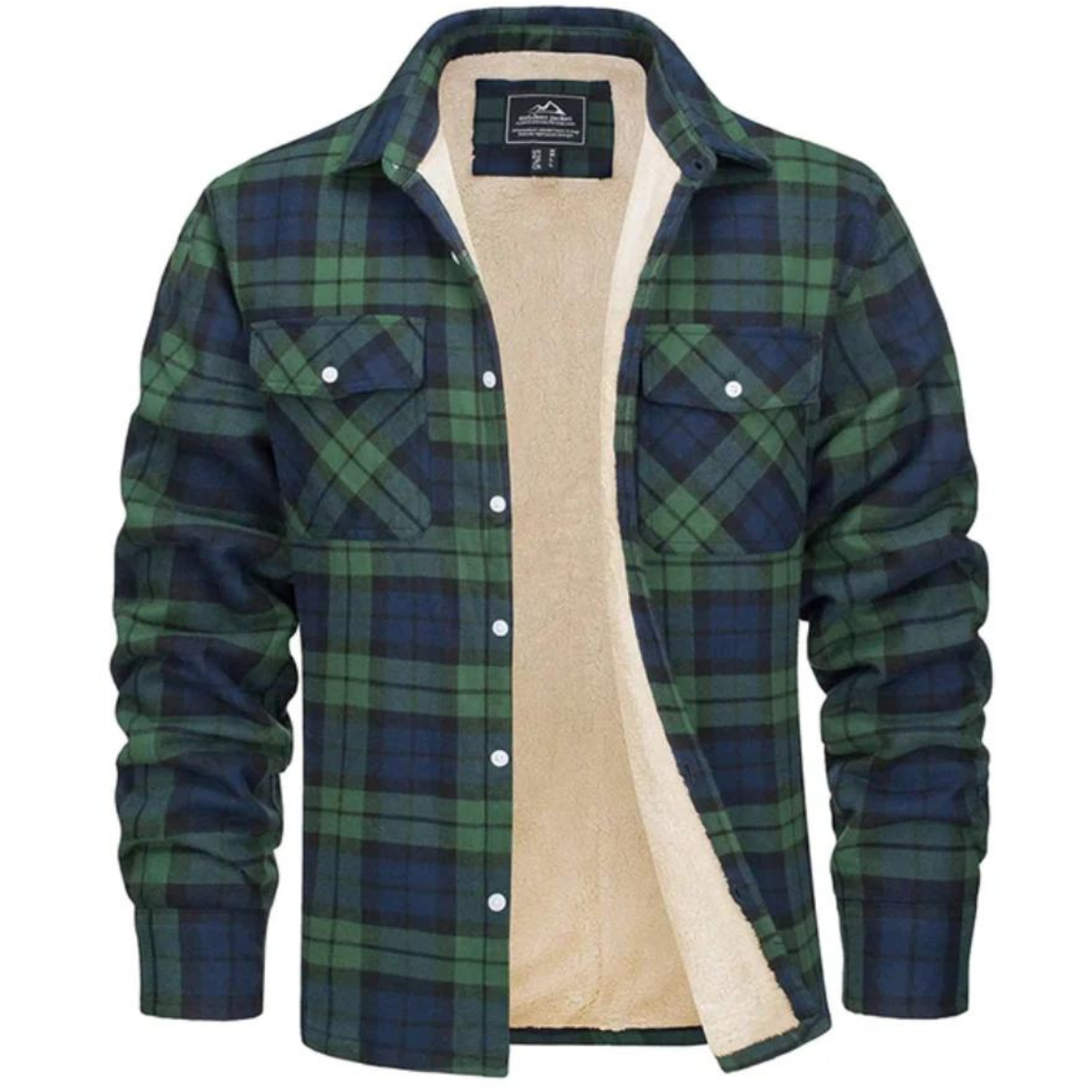 Mason™ | Chaqueta de invierno de cuadros con forro sherpa