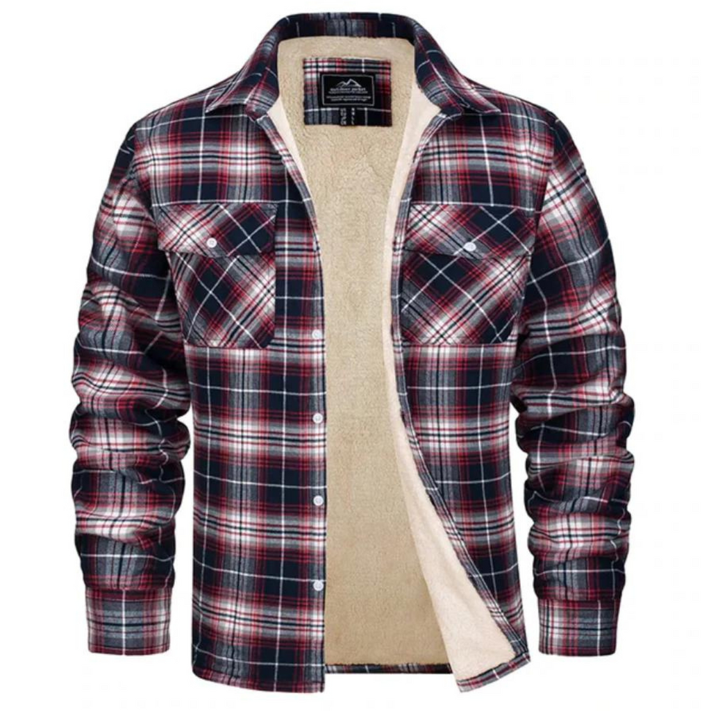 Mason™ | Chaqueta de invierno de cuadros con forro sherpa