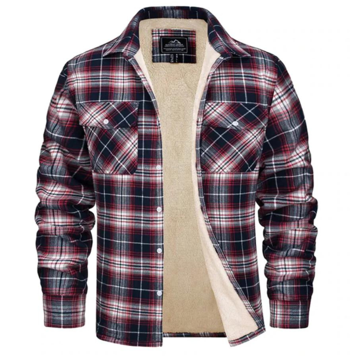 Mason™ | Chaqueta de invierno de cuadros con forro sherpa
