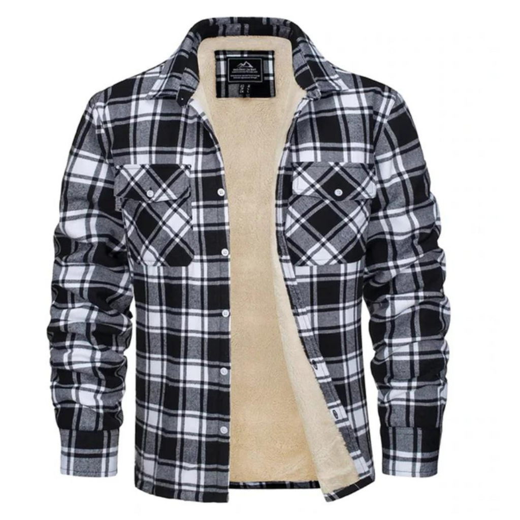 Mason™ | Chaqueta de invierno de cuadros con forro sherpa