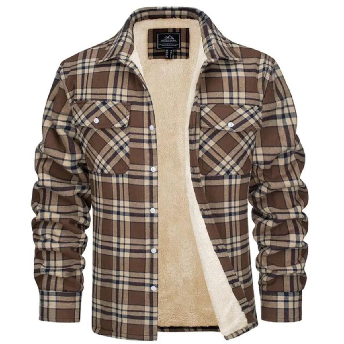 Mason™ | Chaqueta de invierno de cuadros con forro sherpa