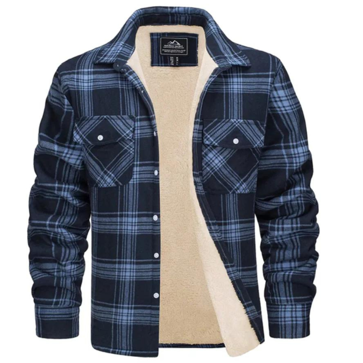Mason™ | Chaqueta de invierno de cuadros con forro sherpa