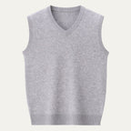 Brett™ | Chaleco de punto clásico de hombre con cuello pico