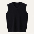 Brett™ | Chaleco de punto clásico de hombre con cuello pico