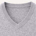 Brett™ | Chaleco de punto clásico de hombre con cuello pico