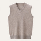 Brett™ | Chaleco de punto clásico de hombre con cuello pico