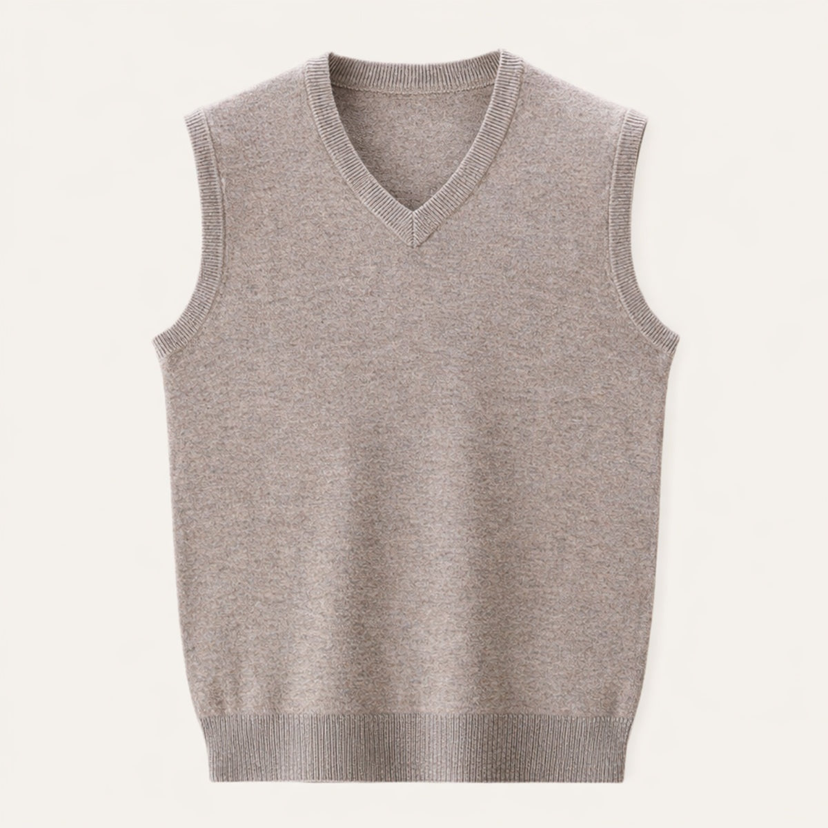 Brett™ | Chaleco de punto clásico de hombre con cuello pico