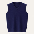 Brett™ | Chaleco de punto clásico de hombre con cuello pico