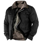 Philip™ | Chaqueta con forro sherpa de hombre con cuello de solapa
