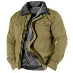 Philip™ | Chaqueta con forro sherpa de hombre con cuello de solapa