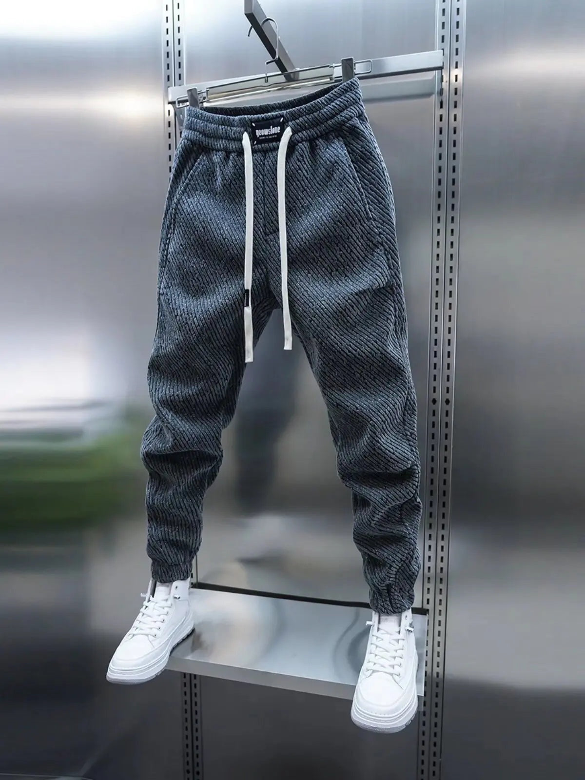 Xavier™ | Pantalón jogger de punto acanalado con puños