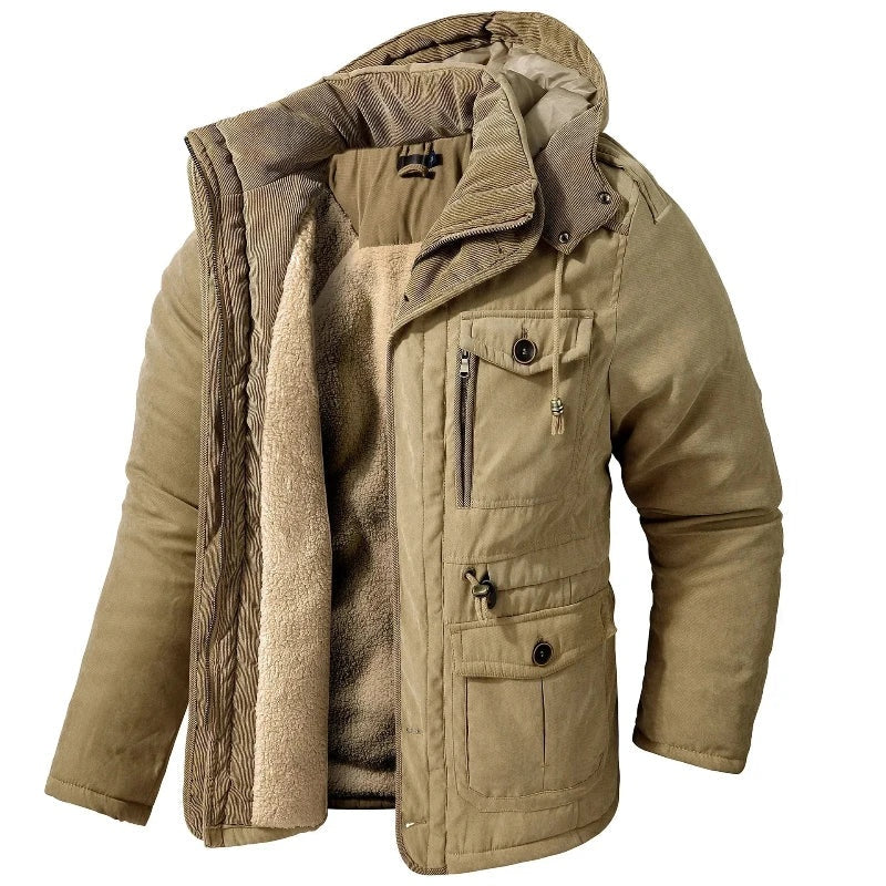 Dominic™ | Chaqueta puffer con capucha y forro sherpa