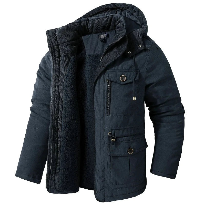 Dominic™ | Chaqueta puffer con capucha y forro sherpa