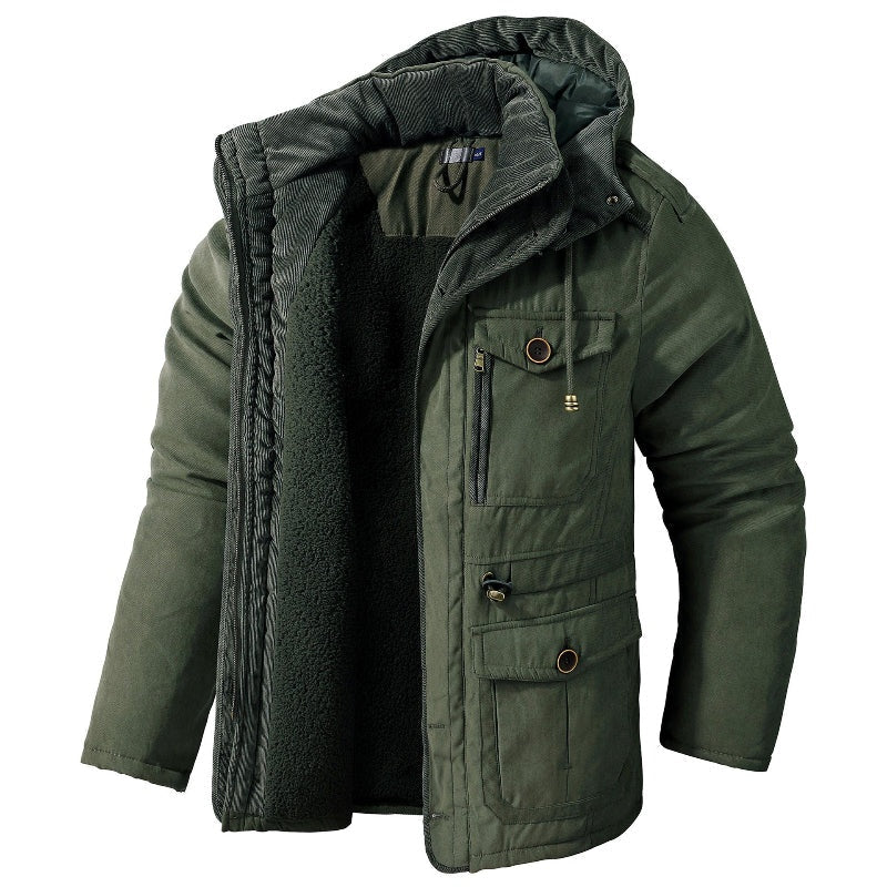 Dominic™ | Chaqueta puffer con capucha y forro sherpa
