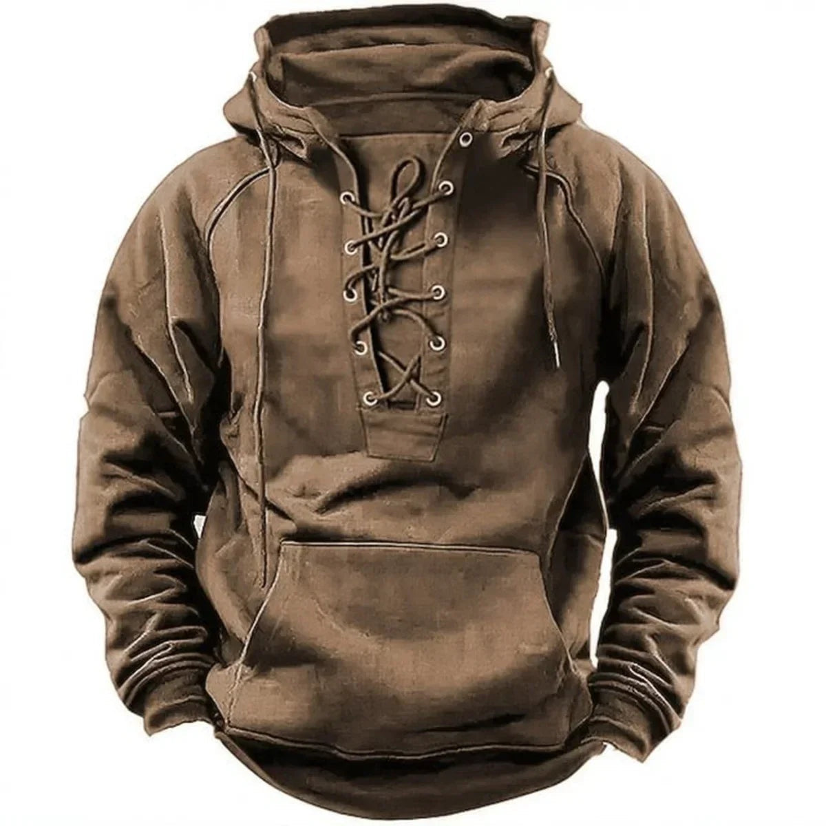 Brody™ | Sudadera oversize con capucha, cordones y bolsillo canguro
