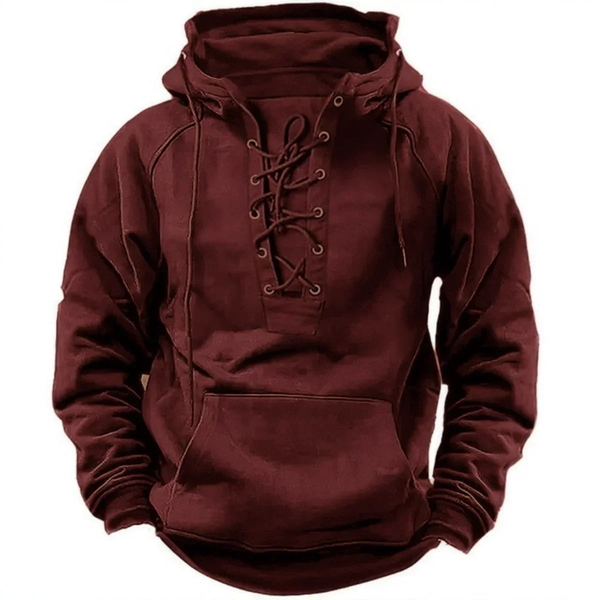 Brody™ | Sudadera oversize con capucha, cordones y bolsillo canguro