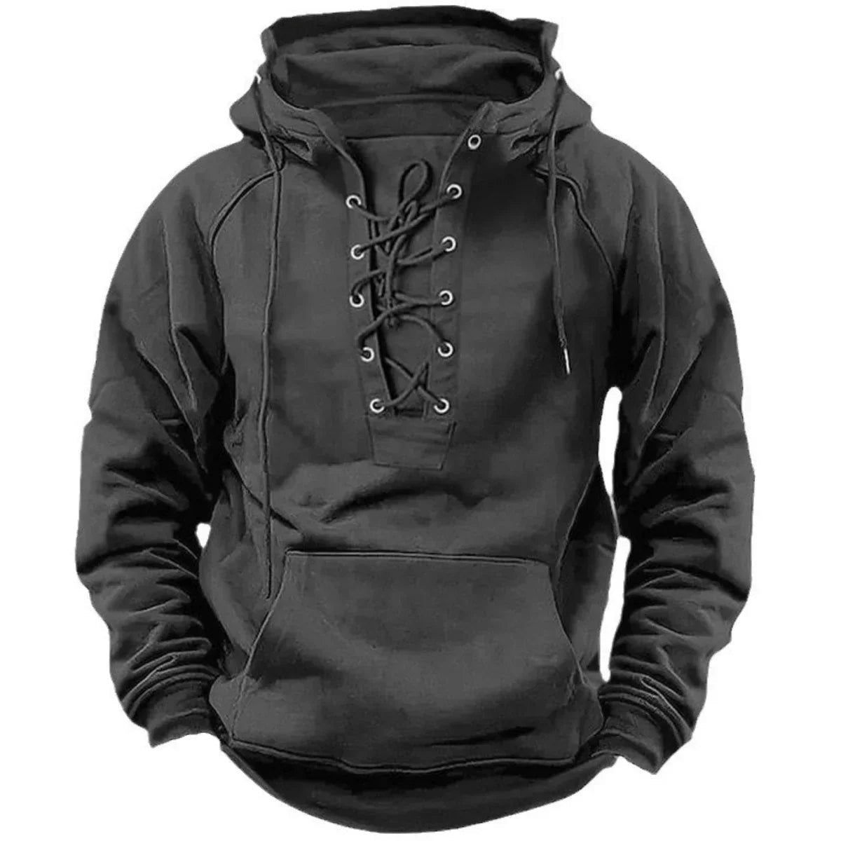 Brody™ | Sudadera oversize con capucha, cordones y bolsillo canguro