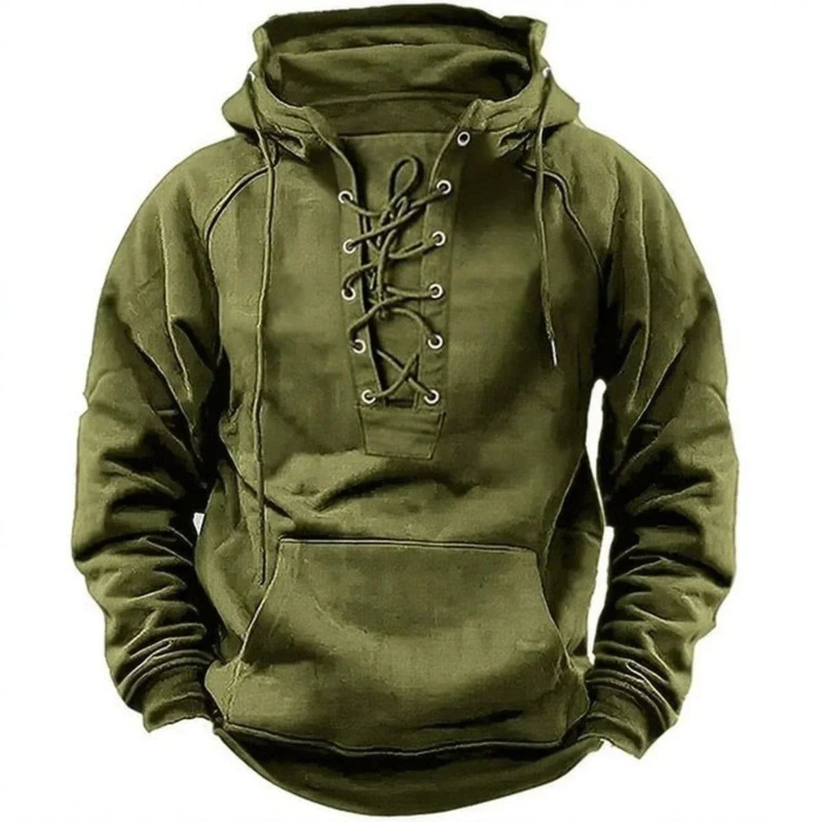 Brody™ | Sudadera oversize con capucha, cordones y bolsillo canguro