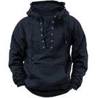 Brody™ | Sudadera oversize con capucha, cordones y bolsillo canguro