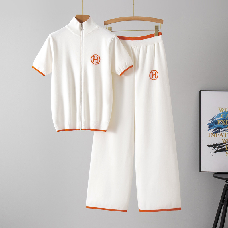 Piper™ | Conjunto de punto con chaqueta de cremallera y pantalón ancho