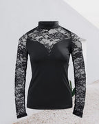 Jersey de manga larga con encaje - vista 3