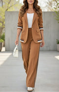 Hope™ | Conjunto de blazer y pantalón ancho con raya lateral