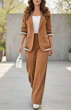 Hope™ | Conjunto de blazer y pantalón ancho con raya lateral