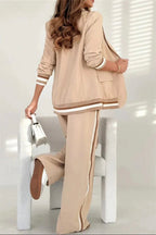 Hope™ | Conjunto de blazer y pantalón ancho con raya lateral