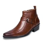 Adrian™ | Botines Chelsea de piel con hebilla lateral