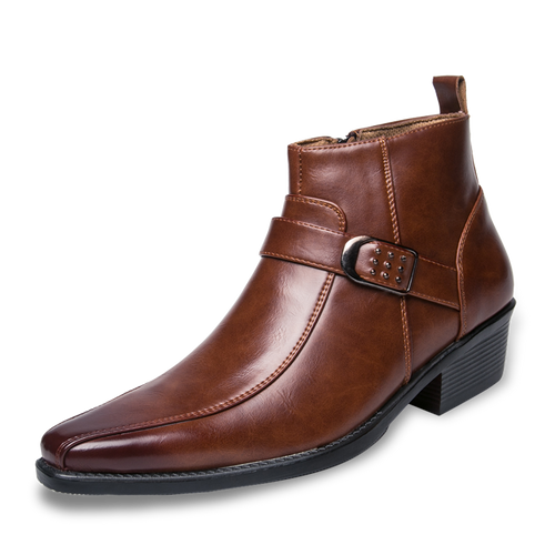 Adrian™ | Botines Chelsea de piel con hebilla lateral