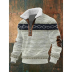 Matthew™ | Jersey con media cremallera y cuello sherpa
