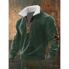 Matthew™ | Jersey con media cremallera y cuello sherpa