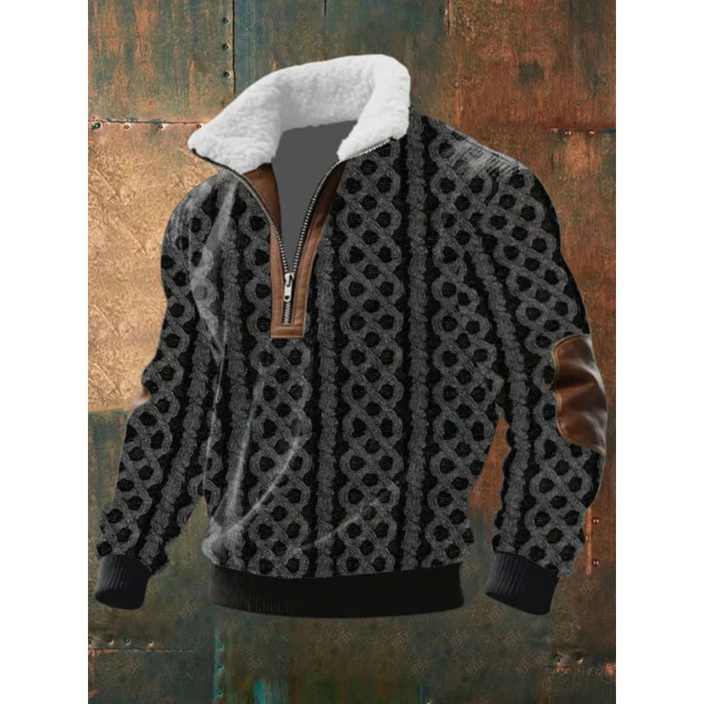 Matthew™ | Jersey con media cremallera y cuello sherpa