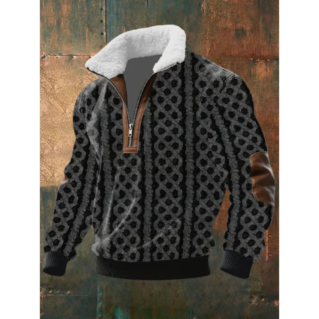 Matthew™ | Jersey con media cremallera y cuello sherpa