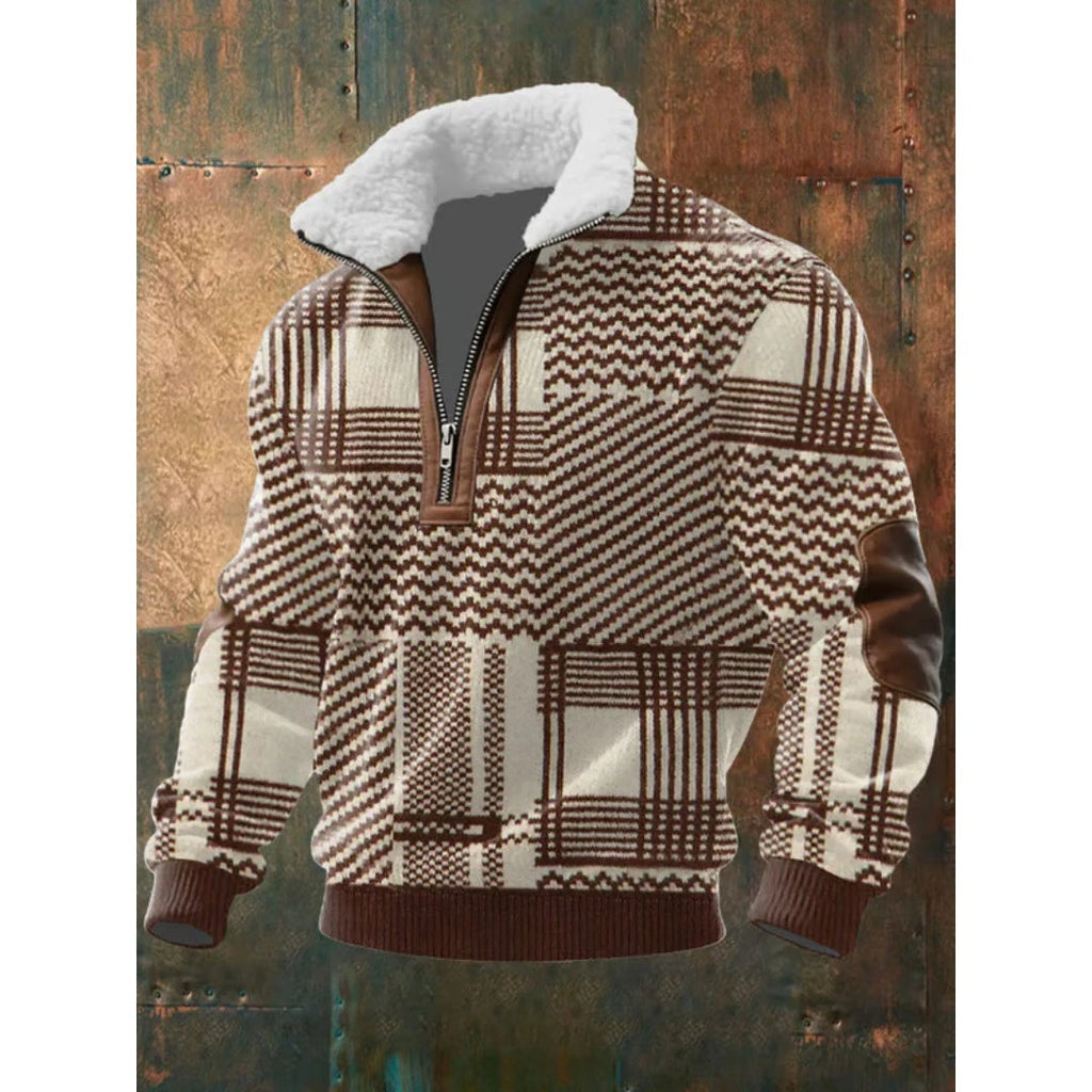 Matthew™ | Jersey con media cremallera y cuello sherpa