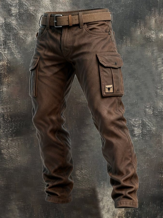 Griffin™ | Pantalón cargo de corte recto con bolsillos laterales