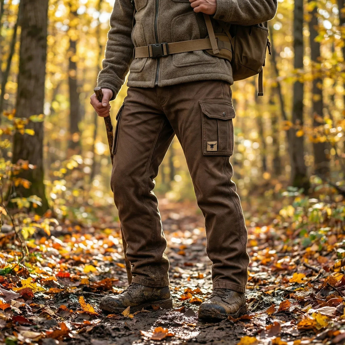 Griffin™ | Pantalón cargo de corte recto con bolsillos laterales