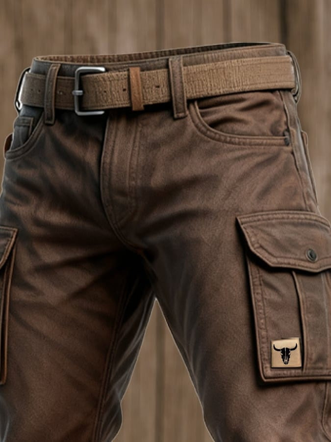 Griffin™ | Pantalón cargo de corte recto con bolsillos laterales