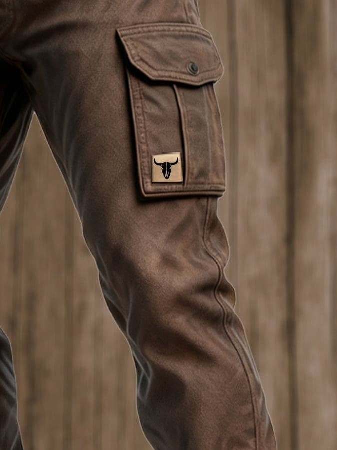 Griffin™ | Pantalón cargo de corte recto con bolsillos laterales