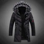 Miles™ | Parka larga acolchada con capucha de pelo sintético