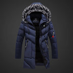 Miles™ | Parka larga acolchada con capucha de pelo sintético