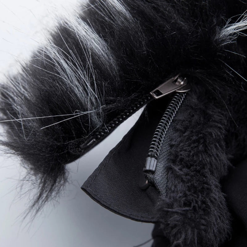 Miles™ | Parka larga acolchada con capucha de pelo sintético