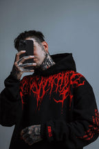 Ethan™ | Sudadera oversize con capucha y estampado gótico