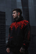 Ethan™ | Sudadera oversize con capucha y estampado gótico