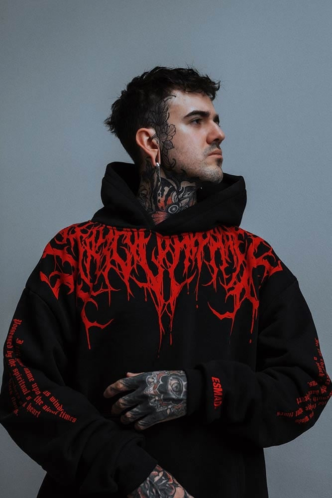 Ethan™ | Sudadera oversize con capucha y estampado gótico